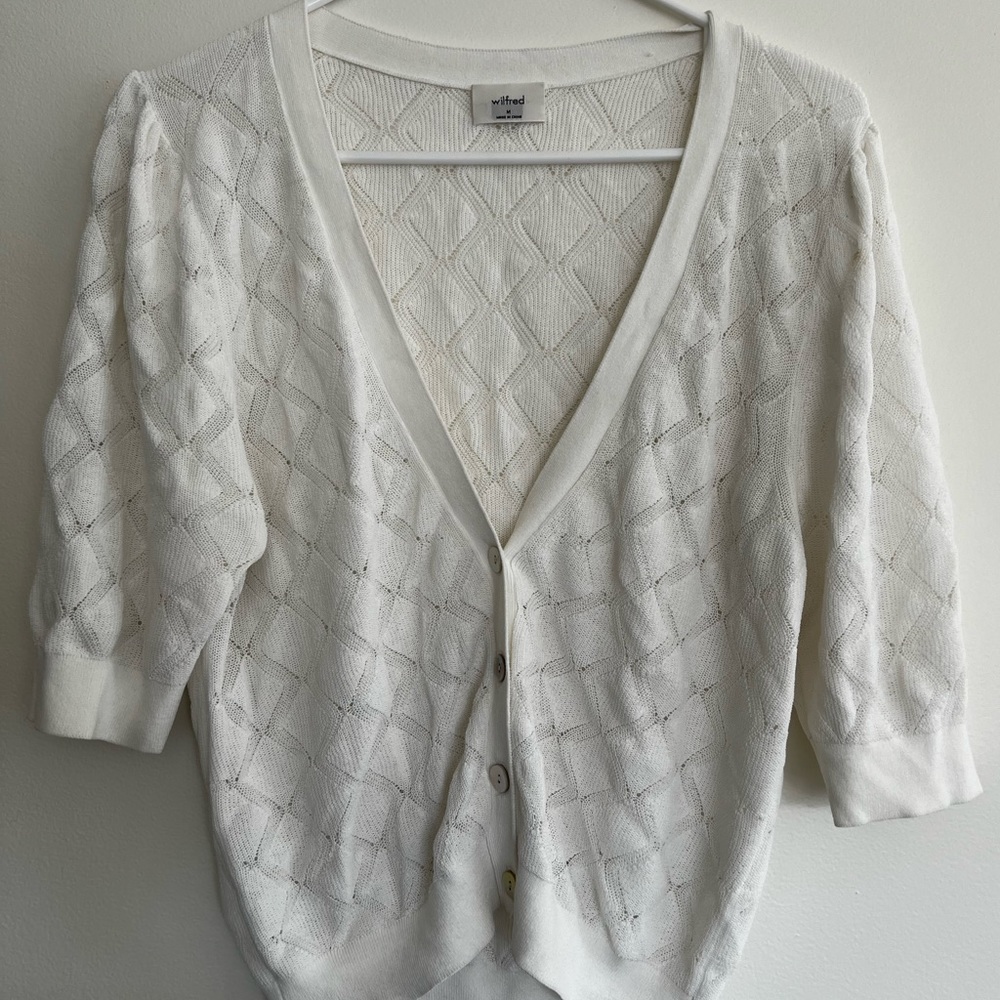 Dress cardigan, white